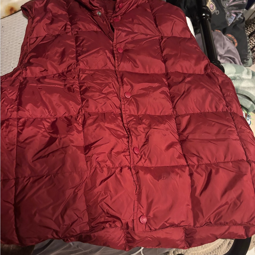 L.L. Bean Red Puffer Vest